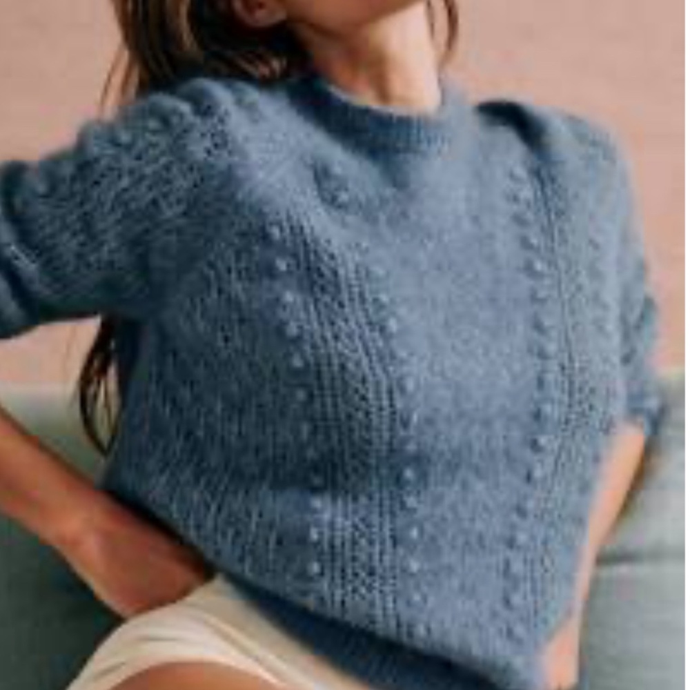 Sezane Come Jumper in Vintage Blue